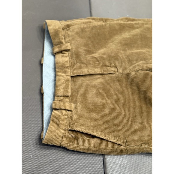 Brooks Brothers Slim Fit Brown Corduroy Pants Men's 30x30 Cotton Elastane Career - Picture 3 of 6